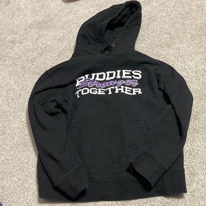 stronger together black hoodie